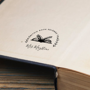 Carimbo Auto Entintado Este Livro Pertence Ao Script do Livro