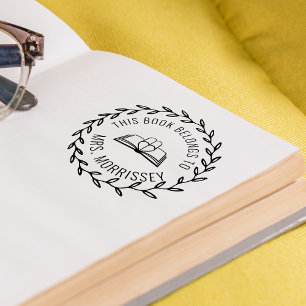 Carimbo Auto Entintado Este Livro Pertence Personalizado