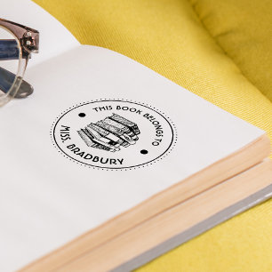 Carimbo Auto Entintado Este Livro Pertence Personalizado