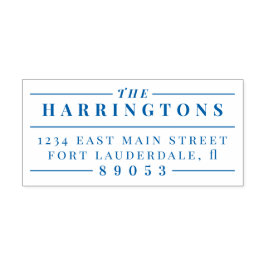 Carimbo Auto Entintado Estilo de Vintage Formal Nome da Família Endereço 