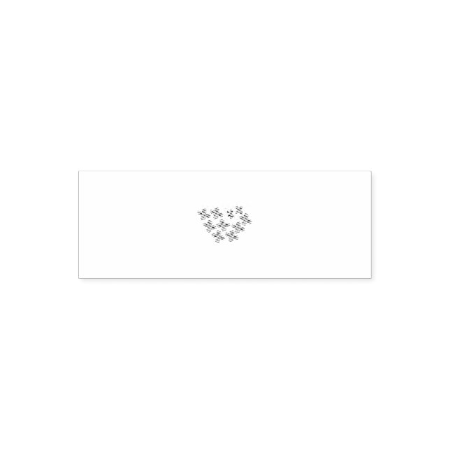 Carimbo Auto Entintado Estilo Decorativo, Laranja Dull, Vermelho Cornell (Design)