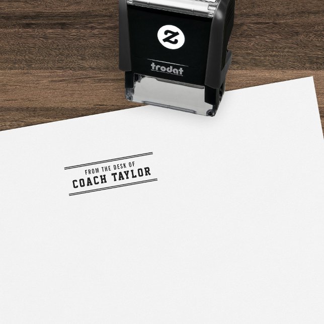 Carimbo Auto Entintado Estilos De Variedade Da Mesa Do Treinador (Criador carregado)