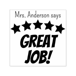 Carimbo Auto Entintado Estrelas de excelente Personalizadas do Professor