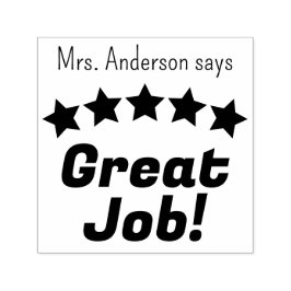 Carimbo Auto Entintado Estrelas de excelente Personalizadas do Professor