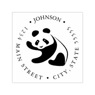 Carimbo Auto Entintado Etiqueta de devolução em preto-e-branco