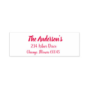 Carimbo Auto Entintado Etiqueta de endereço do remetente