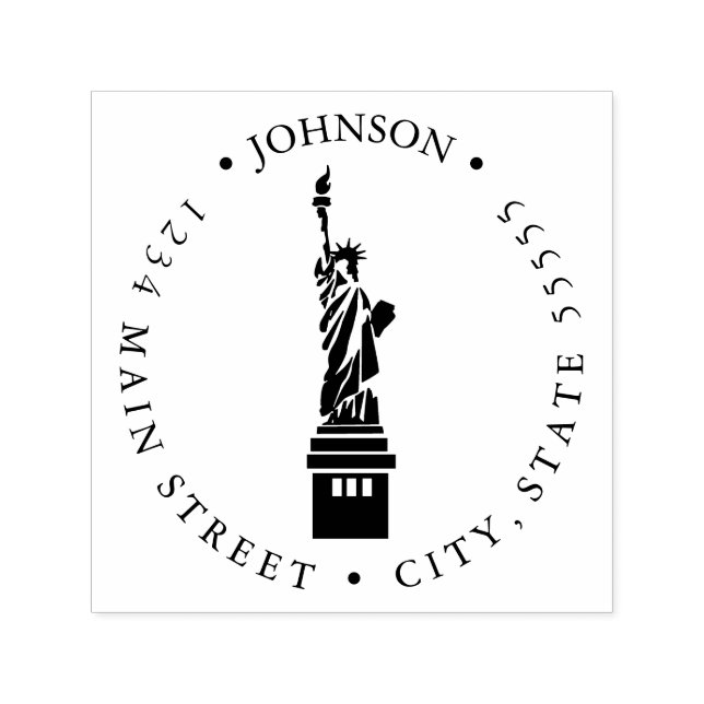 Carimbo Auto Entintado Etiqueta de Retorno da Liberdade (Design)