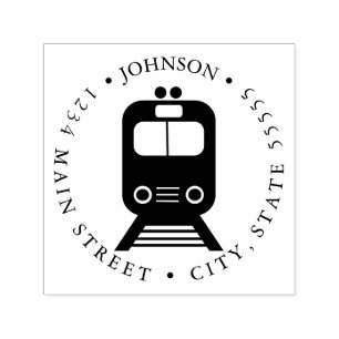 Carimbo Auto Entintado Etiqueta do retorno do comboio da periferia do