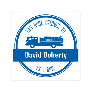 Carimbo Auto Entintado Ex-Libris   Bombeiro