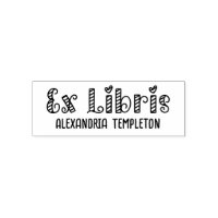 Ex Libris Coração Faixa de Poste de Barbeiro Livra