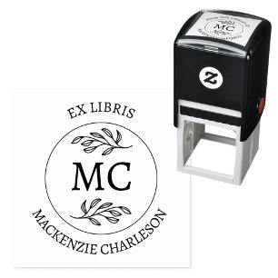 Carimbo Auto Entintado Ex Libris Personalizado Biblioteca de Livros de Mo