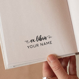 Carimbo Auto Entintado Ex-líbris personalizados e elegantes