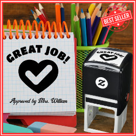 Carimbo Auto Entintado Excelente Cardíaco Carraça Formando Professora Enc