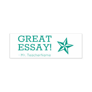 Carimbo Auto Entintado "EXCELENTE ESSAY!" Material de treinamento