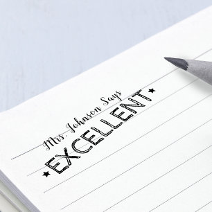 Carimbo Auto Entintado Excelente   Professores personalizados