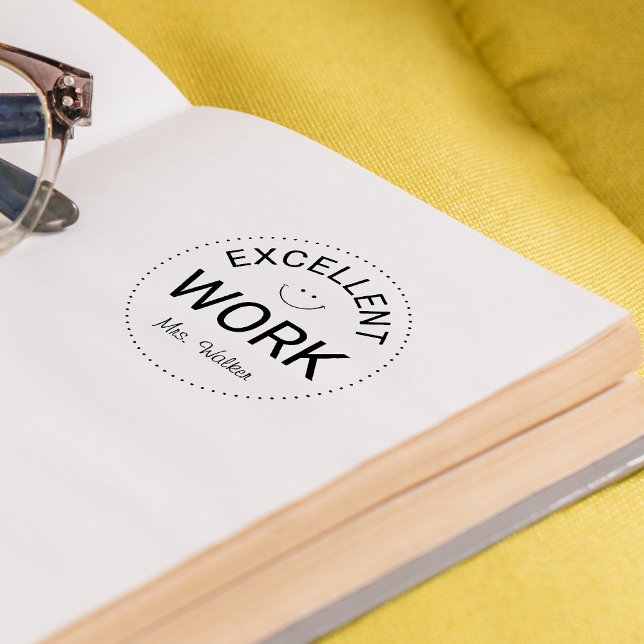 Carimbo Auto Entintado Excelentes Professores de Trabalho de Comentários  (Positive Feedback Excellent Work Teachers Self-inking Stamp)