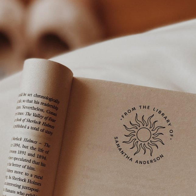 Carimbo Auto Entintado Faça o seu a partir da Biblioteca de Boho Sol (Criador carregado)