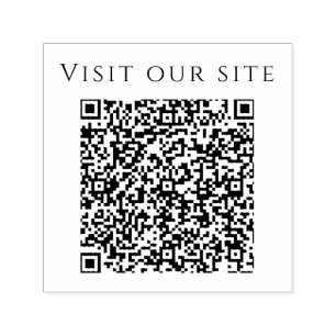 Carimbo Auto Entintado Facebook Comercial do Site de Código QR Minimalist