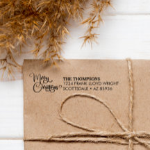 Família Personalizada de Feliz Natal Moderno Elega