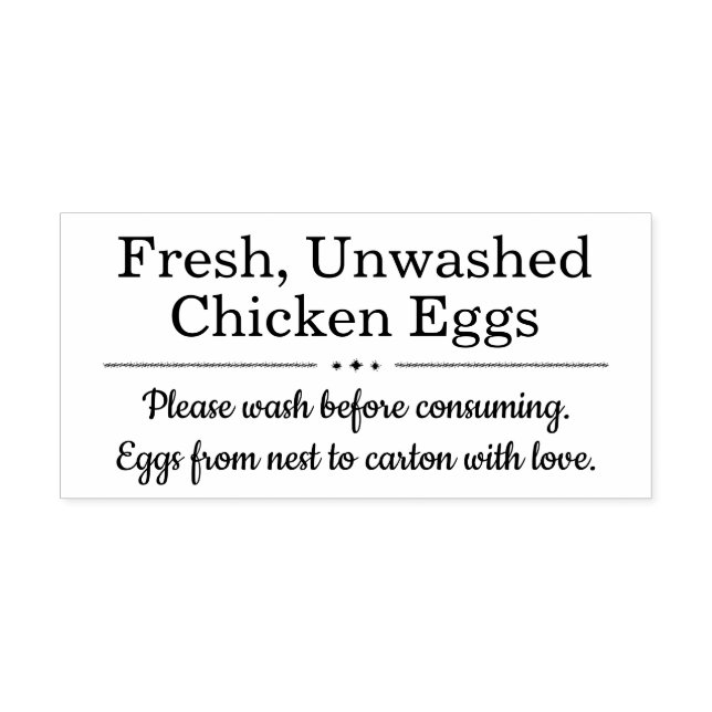 Carimbo Auto Entintado Farm Fresh Eggs | Monogram Egg Carton (Design)