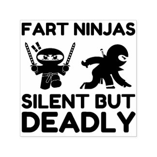 Carimbo Auto Entintado Fart Ninjas Silencioso, Mas Mortal