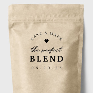 Carimbo Auto Entintado Favor de Café de Casamento Moderno The Perfect Ble