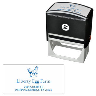 Carimbo Auto Entintado Fazenda de frango vintage personalizada