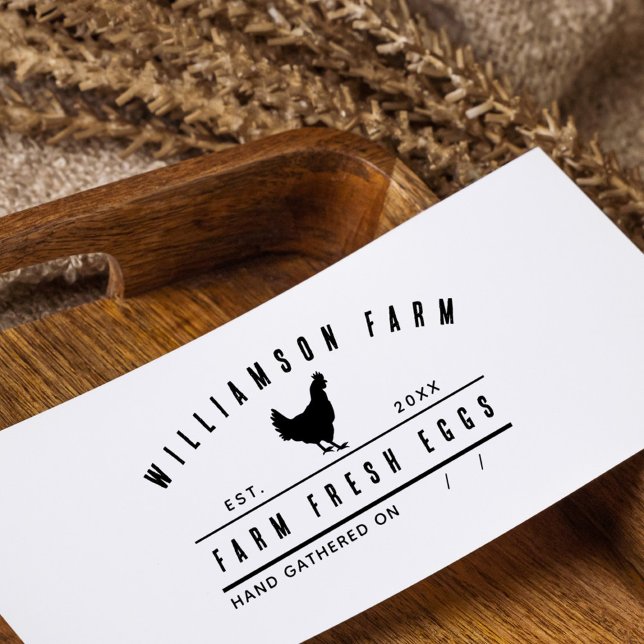 Carimbo Auto Entintado Fazenda Personalizada Da Família De Ovos (Criador carregado)
