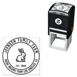 Carimbo Auto Entintado Fazenda Personalizada da Família Vintage