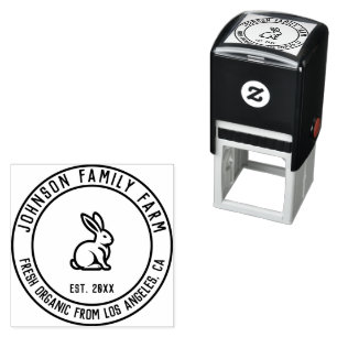 Carimbo Auto Entintado Fazenda Personalizada da Família Vintage