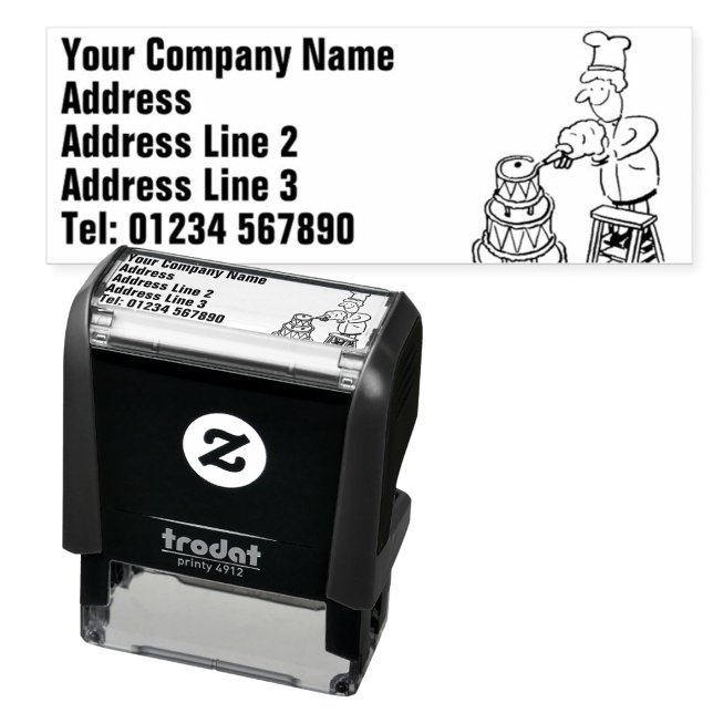 Carimbo Auto Entintado Fazer de assar e de bolos (Criador carregado)