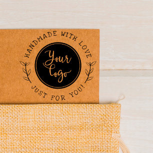 Carimbo Auto Entintado Feita À Mão Com Amor   Produto Personalizado de Sc