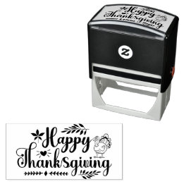 Carimbo Auto Entintado Feliz Ação de Graças