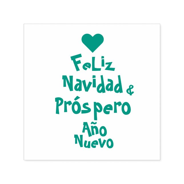 Carimbo Auto Entintado Feliz Navidad - Espanhol (Design)