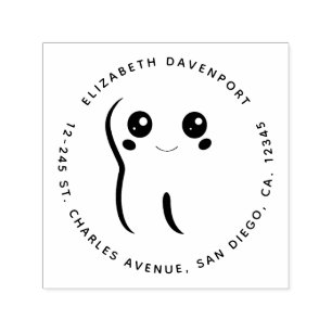 Carimbo Auto Entintado Feliz Sorriso de Dente Dental