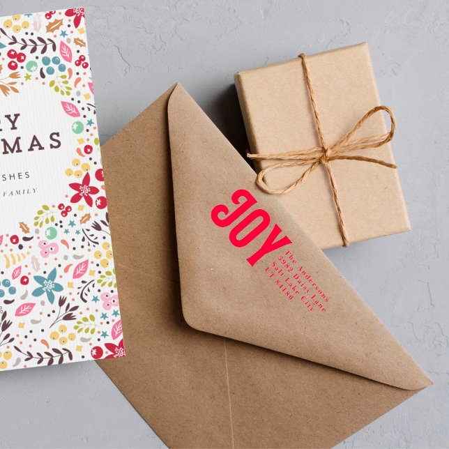 Carimbo Auto Entintado Feriado de Natal Personalizado para o Endereço Ver (Criador carregado)