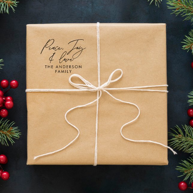 Carimbo Auto Entintado Feriado moderno elegante, personalizado (Criador carregado)