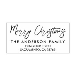 Carimbo Auto Entintado Feriado Personalizado de Natal Moderno