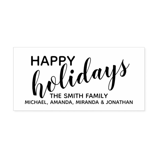 Carimbo Auto Entintado Feriados Felizes Festivos (Design)