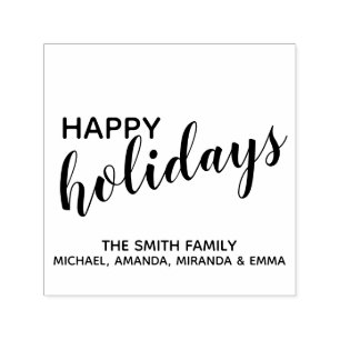 Carimbo Auto Entintado Feriados Felizes Festivos