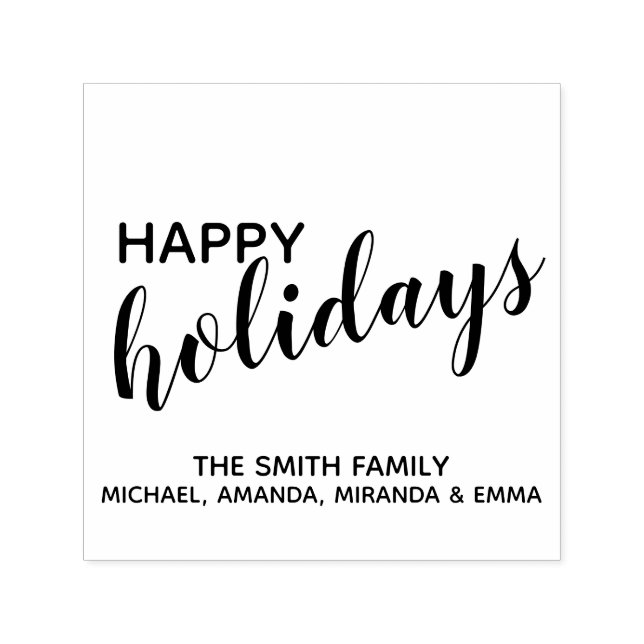 Carimbo Auto Entintado Feriados Felizes Festivos (Design)