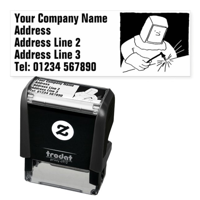 Carimbo Auto Entintado ferreiro ou metalúrgico (Criador carregado)