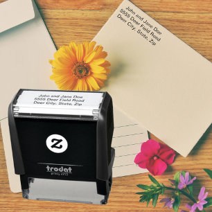 Carimbo Auto Entintado Festa de Evento de Fotografia do Endereço de Reto