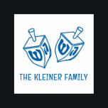 Carimbo Auto Entintado Festivo Hanukkah Dreidels Nome da Família<br><div class="desc">Festivo Hanukkah Sonha Nome Personalizado da Família Design =======.</div>