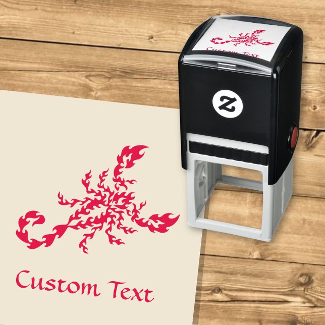 Carimbo Auto Entintado Flames Scorpion (Criador carregado)