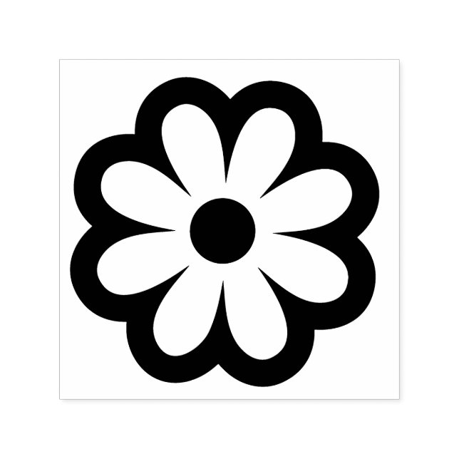 Carimbo Auto Entintado Flor (Design)
