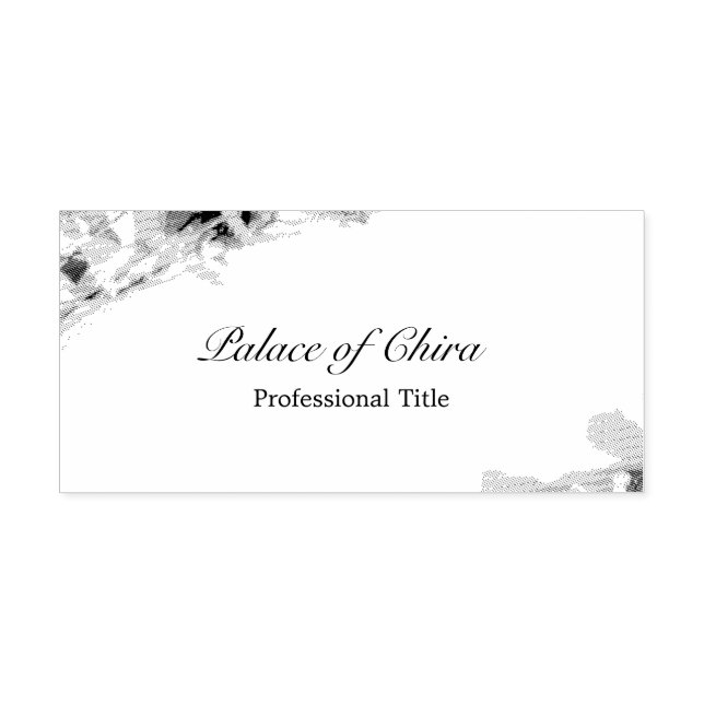 Carimbo Auto Entintado Floral (Design)