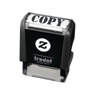 Carimbo Auto Entintado Fonte da Mensagem "COPY" do Office Modern Todos os