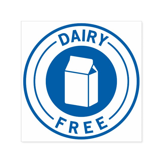Carimbo Auto Entintado Food Allergy Icon Dairy Free (Design)