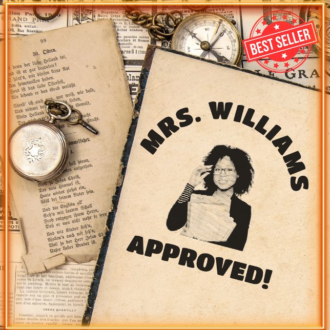 Carimbo Auto Entintado Foto Simples Do Professor Foto Engraçado Rosto Com (Criador carregado)